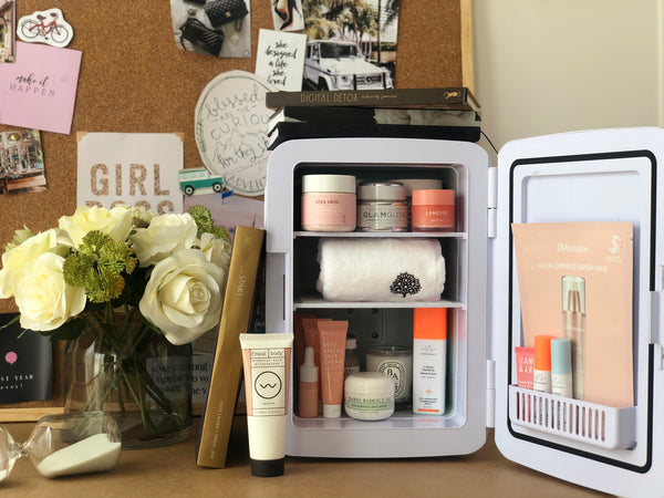 WORKING FROM HOME SELF CARE WITH THE BEAUTY FRIDGE